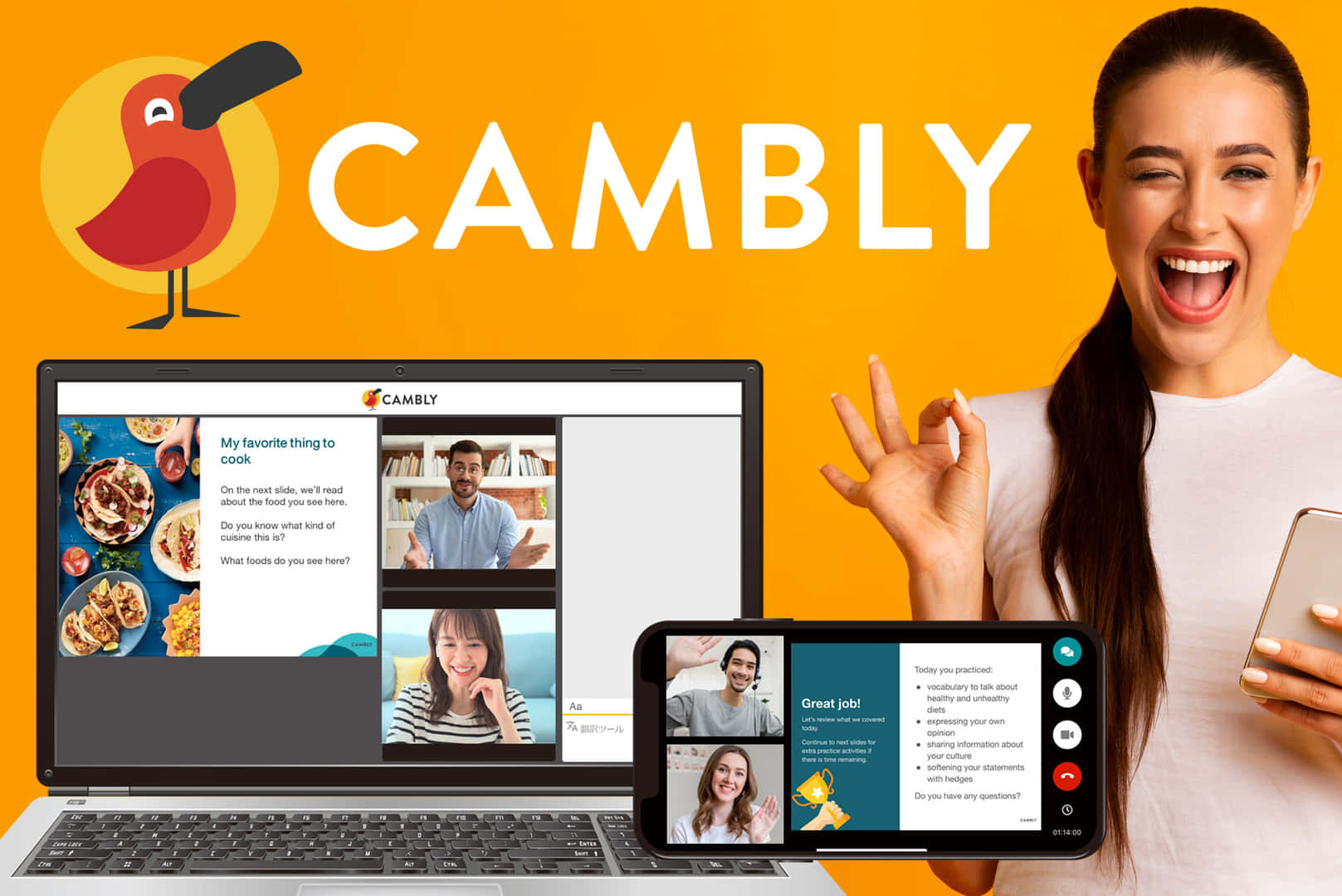 Cambly キャンブリー の口コミ 評判 おすすめ英会話 英語学習の比較 ランキング English Hub