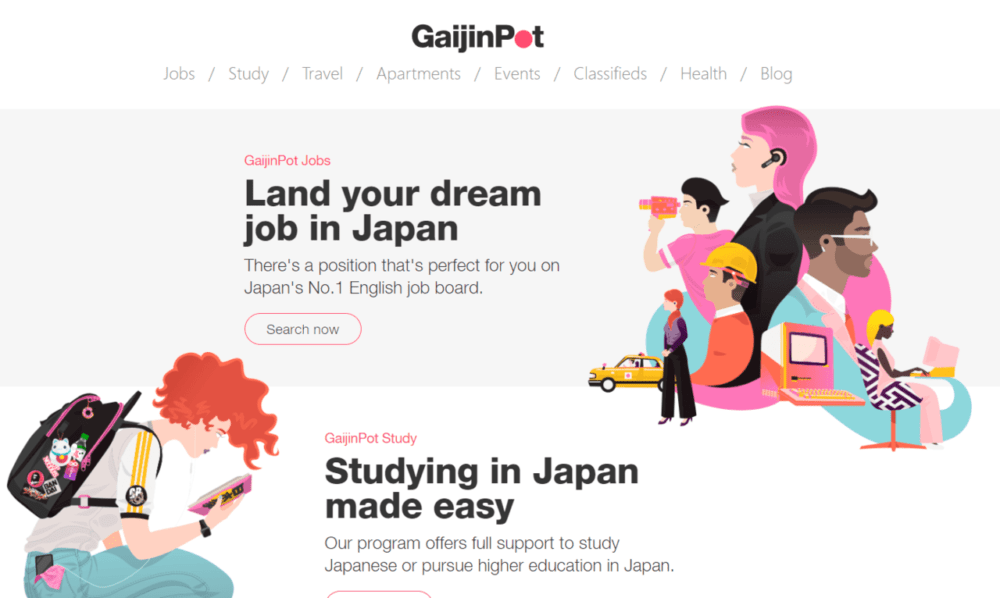 GaijinPot　トップページ