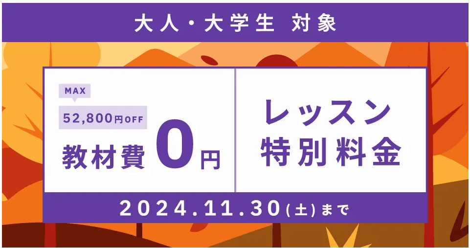 ベルリッツ 2024年11月キャンペーン告知