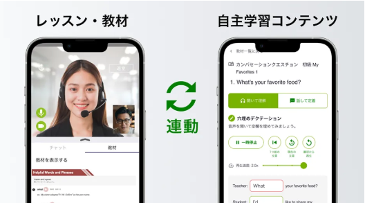 レッスン連動型自主学習機能で初心者でも迷わない