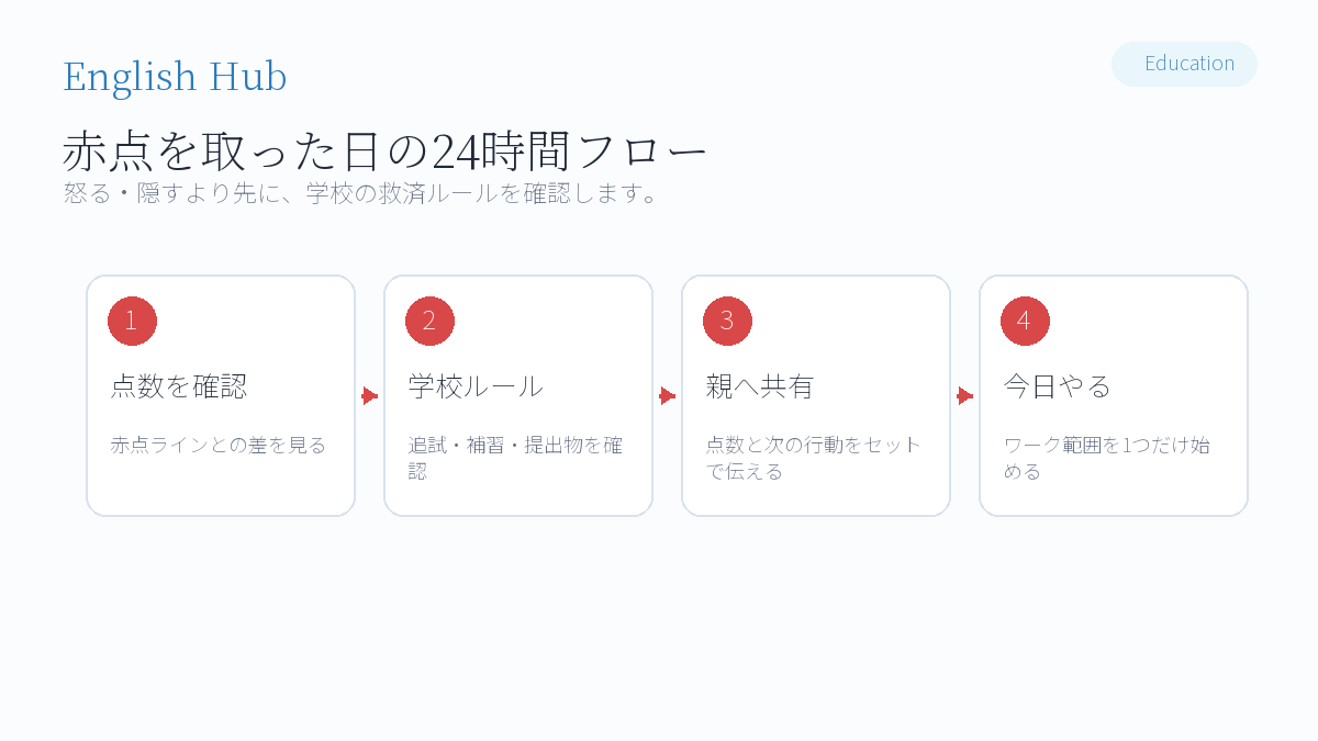赤点を取った日に確認すること