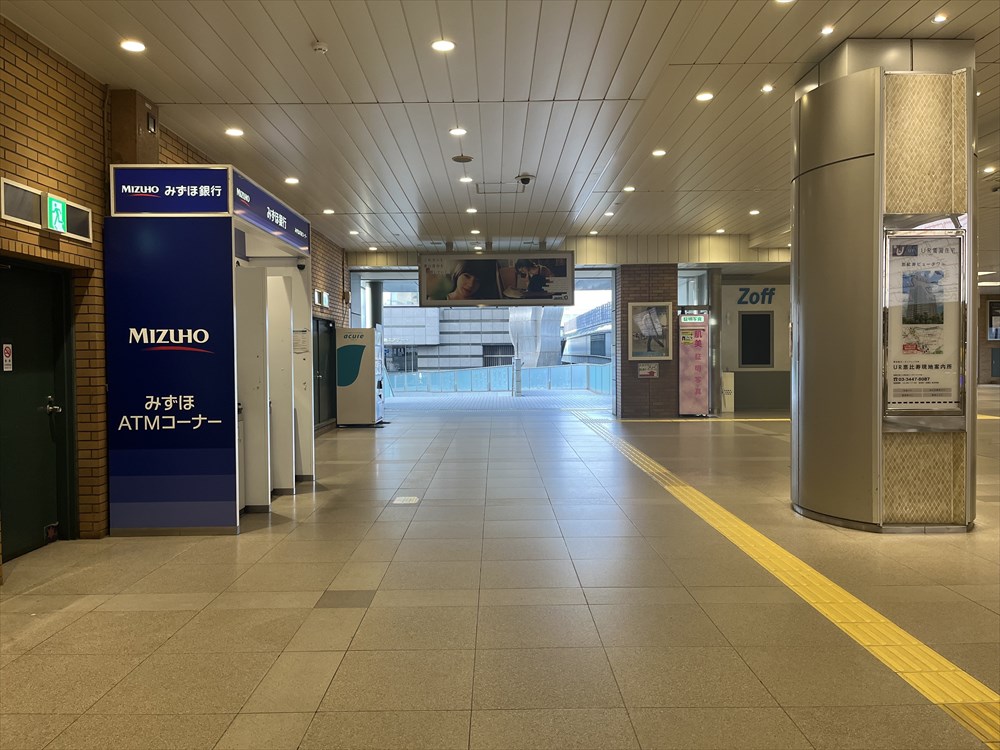 JR恵比寿駅（みずほ銀行ATM）